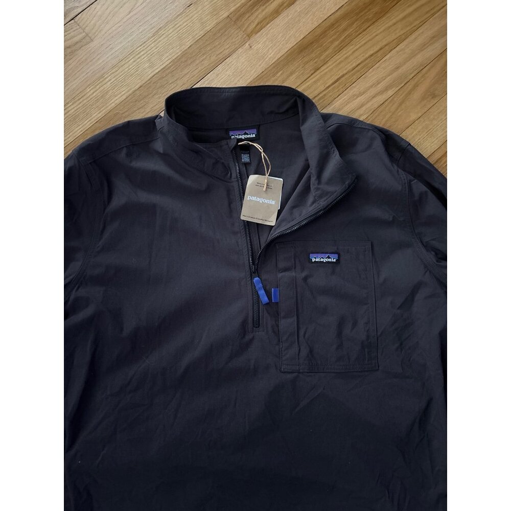 Patagonia Mens Long-Sleeve Black Pullover Outdoor Everyday Marsupial Jacket, new - Picture 3 of 7